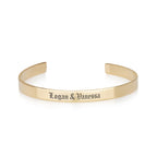 Custom Two Names Cuff Bracelet
