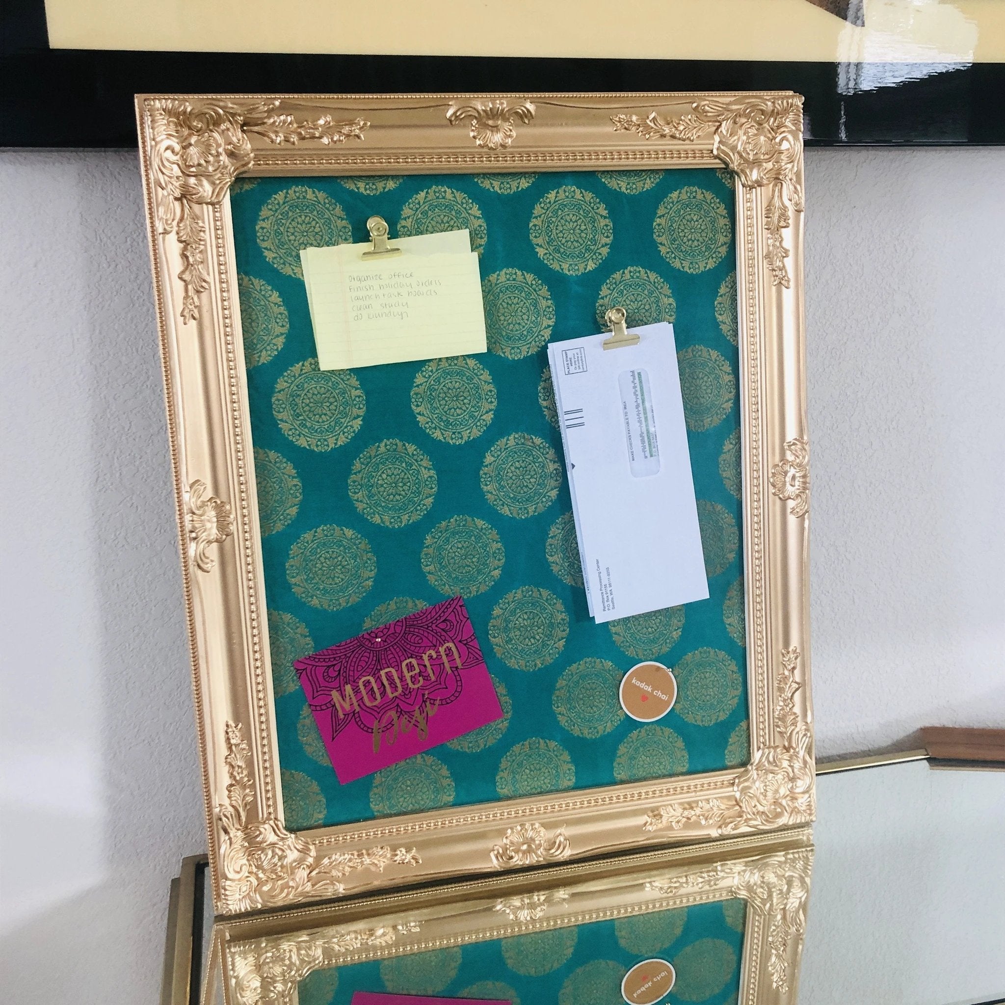 Saree Cork Board by Modern Desi