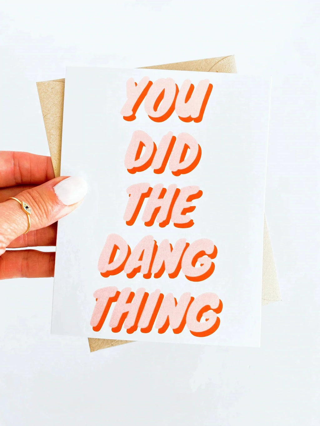 You Did the Dang Thing Congratulations Card Proud of You Card by Five Dot Post