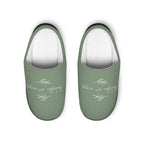 Babcia wie najlepiej sage green slippers, Indoor Slippers, Polish Grandma gifts Slippers La Vie Bien Babcia wie najlepiej sage green slippers, Indoor Slippers, Polish Grandma gifts