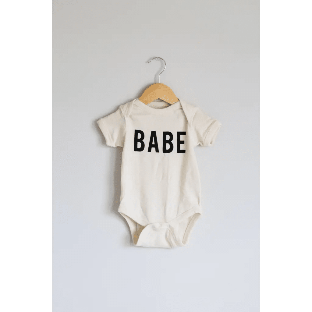 Babe Organic Cotton Baby Bodysuit by Polished Prints
