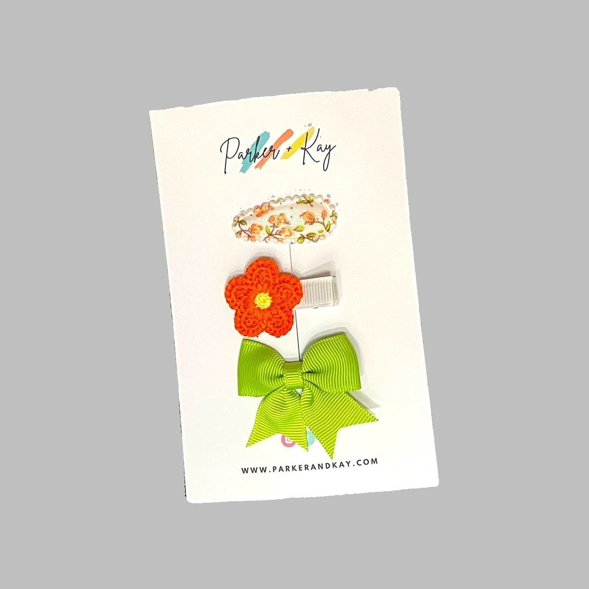 Baby 3-Piece Hair Clips Variety Set by Parker + Kay Creative