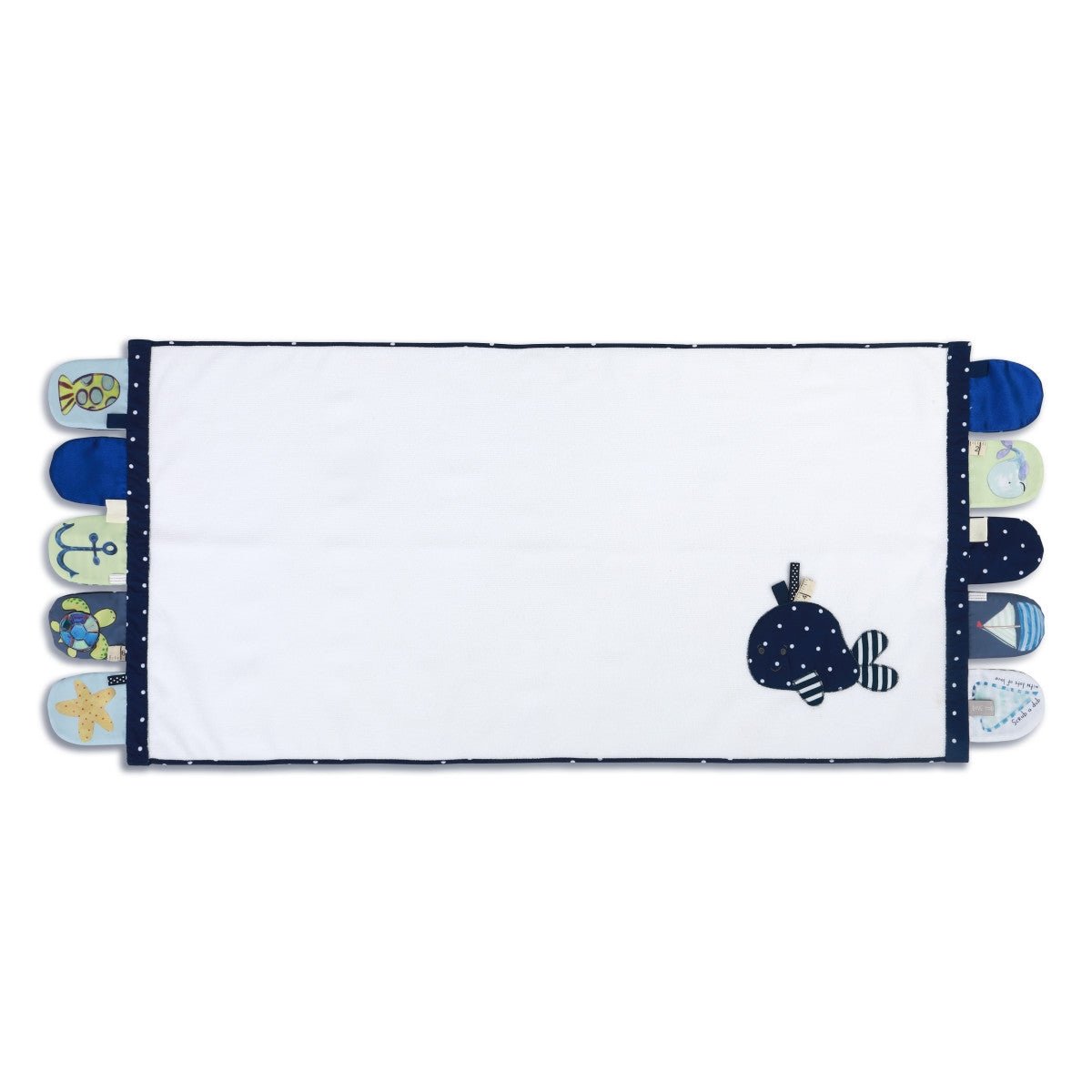Baby Activity Towel Whale & Sea Life Just for Kids La Vie Bien Baby Activity Towel Whale & Sea Life