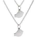 Baby Bird Friends Pewter Necklaces - Set of 2