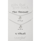 Baby Bird Friends Pewter Necklaces - Set of 2