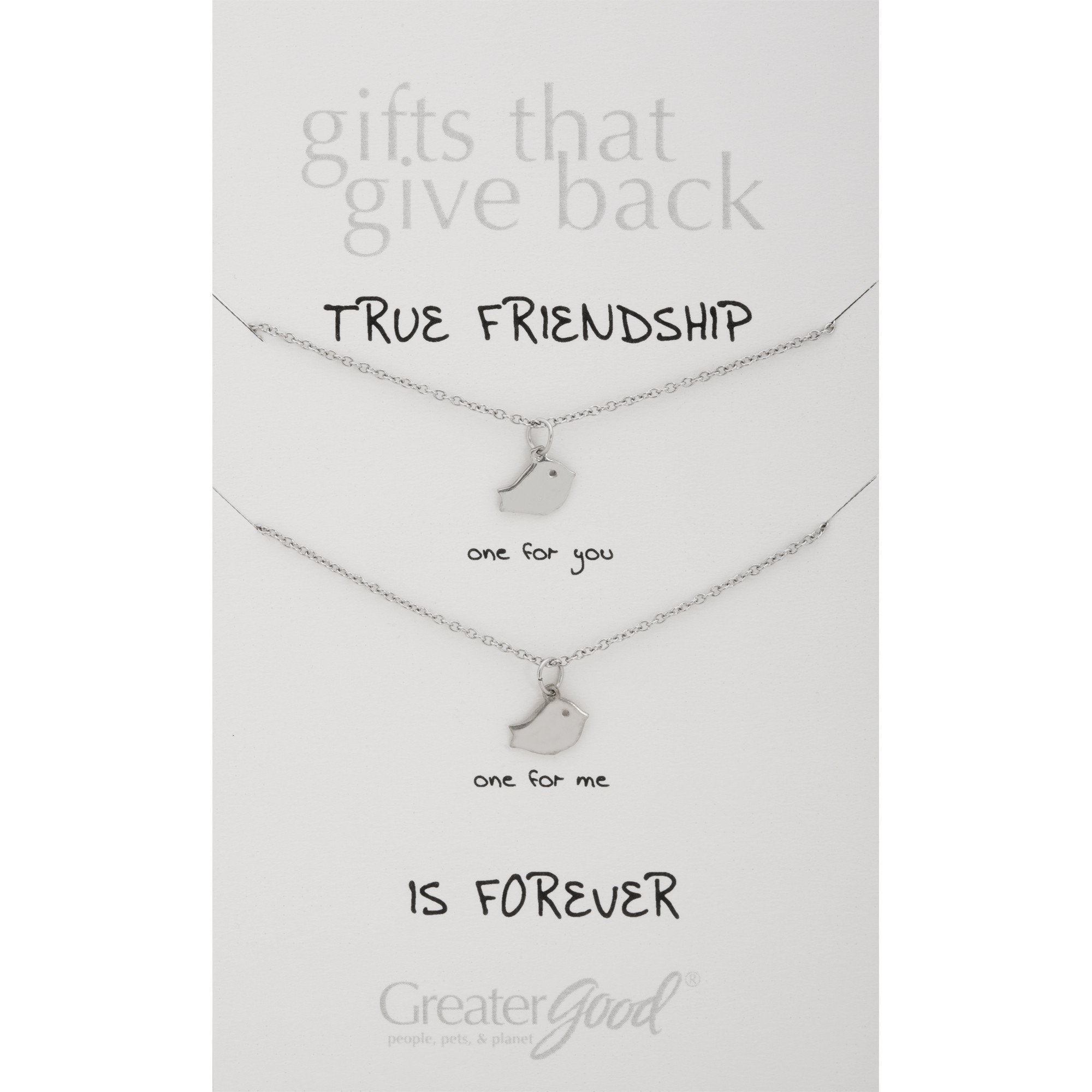 Baby Bird Friends Pewter Necklaces - Set of 2 Necklaces - Fashion La Vie Bien Baby Bird Friends Pewter Necklaces - Set of 2