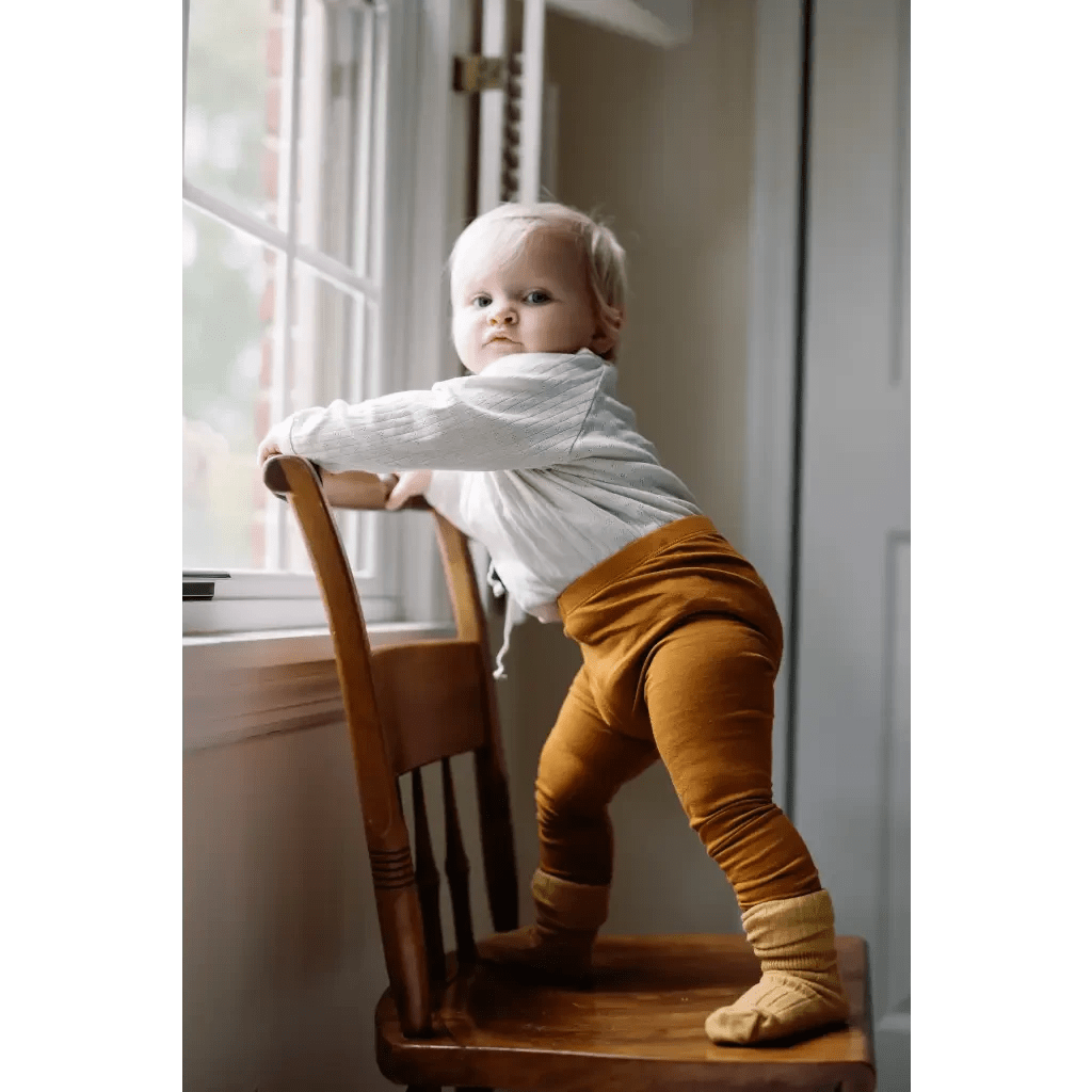 Baby Cathay Spice Lightweight Leggings for Toddlers by Polished Prints
