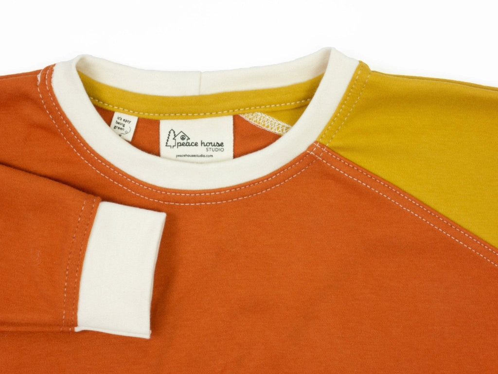 Baby Diagonal Colorblock Sweatshirt by Peace House Studio
