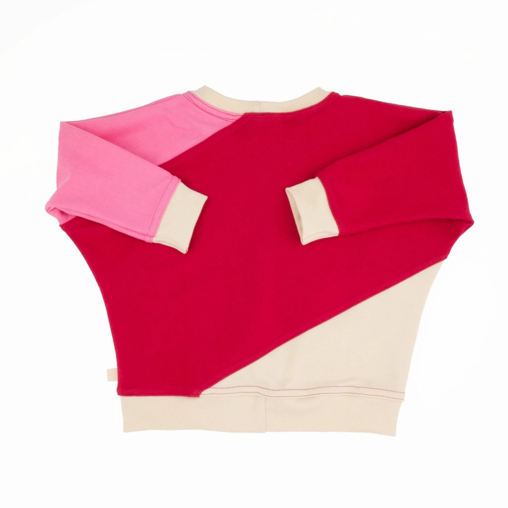 Baby Diagonal Colorblock Sweatshirt by Peace House Studio
