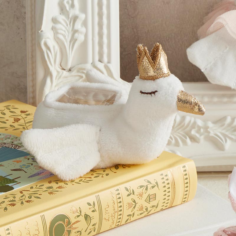 Baby Gift Serene Swan Comfort Toy for Baby in White | Boo - boos Relief Toy | 4.25"