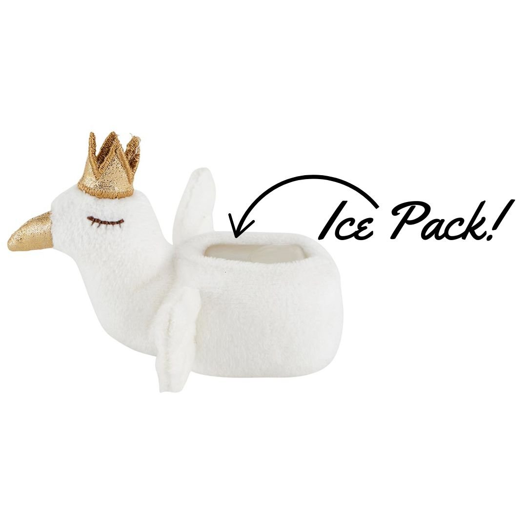 Baby Gift Serene Swan Comfort Toy for Baby in White | Boo - boos Relief Toy | 4.25"
