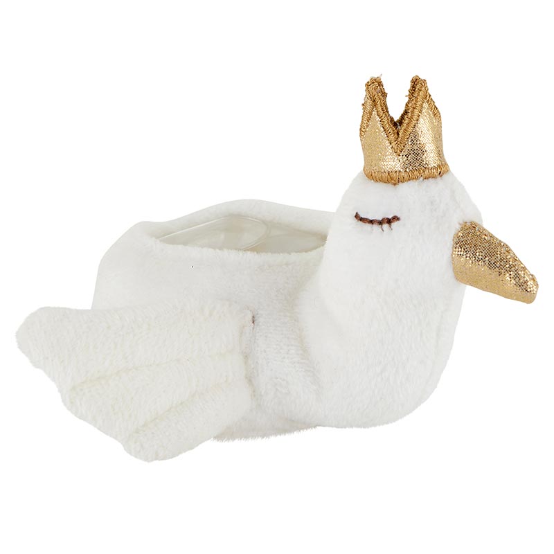 Baby Gift Serene Swan Comfort Toy for Baby in White | Boo - boos Relief Toy | 4.25"