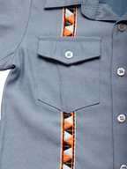 Baby Hemd Shirt – Short Sleeve Multicultural Button - Down for Kids