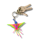 Baby Hummingbird Seed Bead Key Chain - Mexico Keychains La Vie Bien Baby Hummingbird Seed Bead Key Chain - Mexico