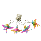 Baby Hummingbird Seed Bead Key Chain - Mexico Keychains La Vie Bien Baby Hummingbird Seed Bead Key Chain - Mexico