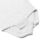 Elegant embroidered bow Baby jersey bodysuit by La Vie Bien