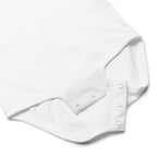 Elegant embroidered bow Baby jersey bodysuit by La Vie Bien