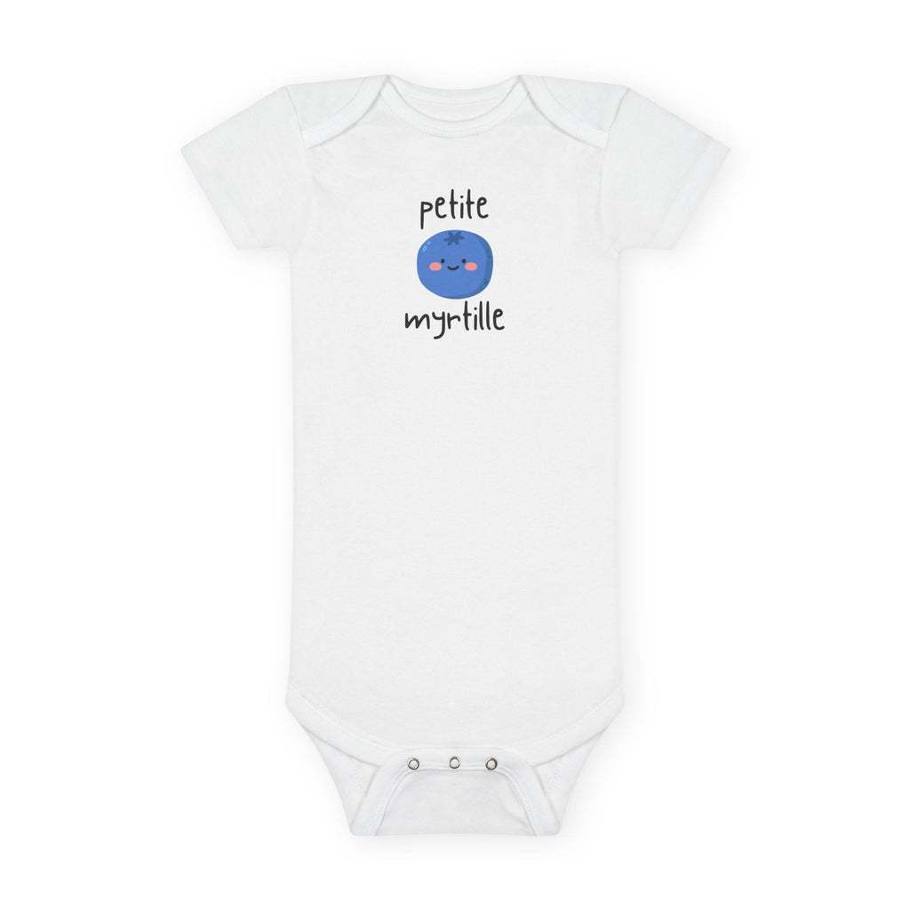 Baby Onesie with 'petite myrtille' Cute Blueberry Graphic — Infant Bodysuit Kids clothes La Vie Bien Baby Onesie with 'petite myrtille' Cute Blueberry Graphic — Infant Bodysuit
