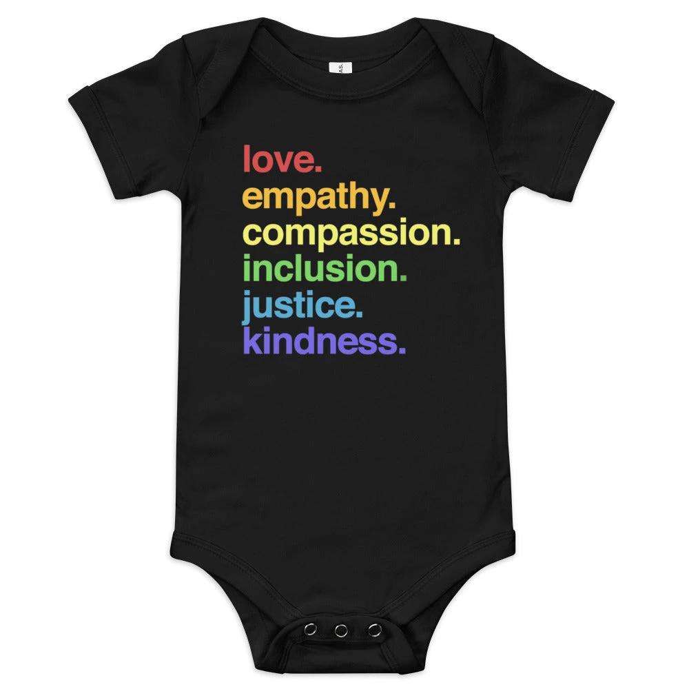 'Kindness Is' Pride Onesie by Kind Cotton