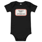 Personalized Baby marquee debut announcement one piece by La Vie Bien