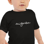 Mignon embroidered Baby Jersey Short Sleeve Tee by La Vie Bien