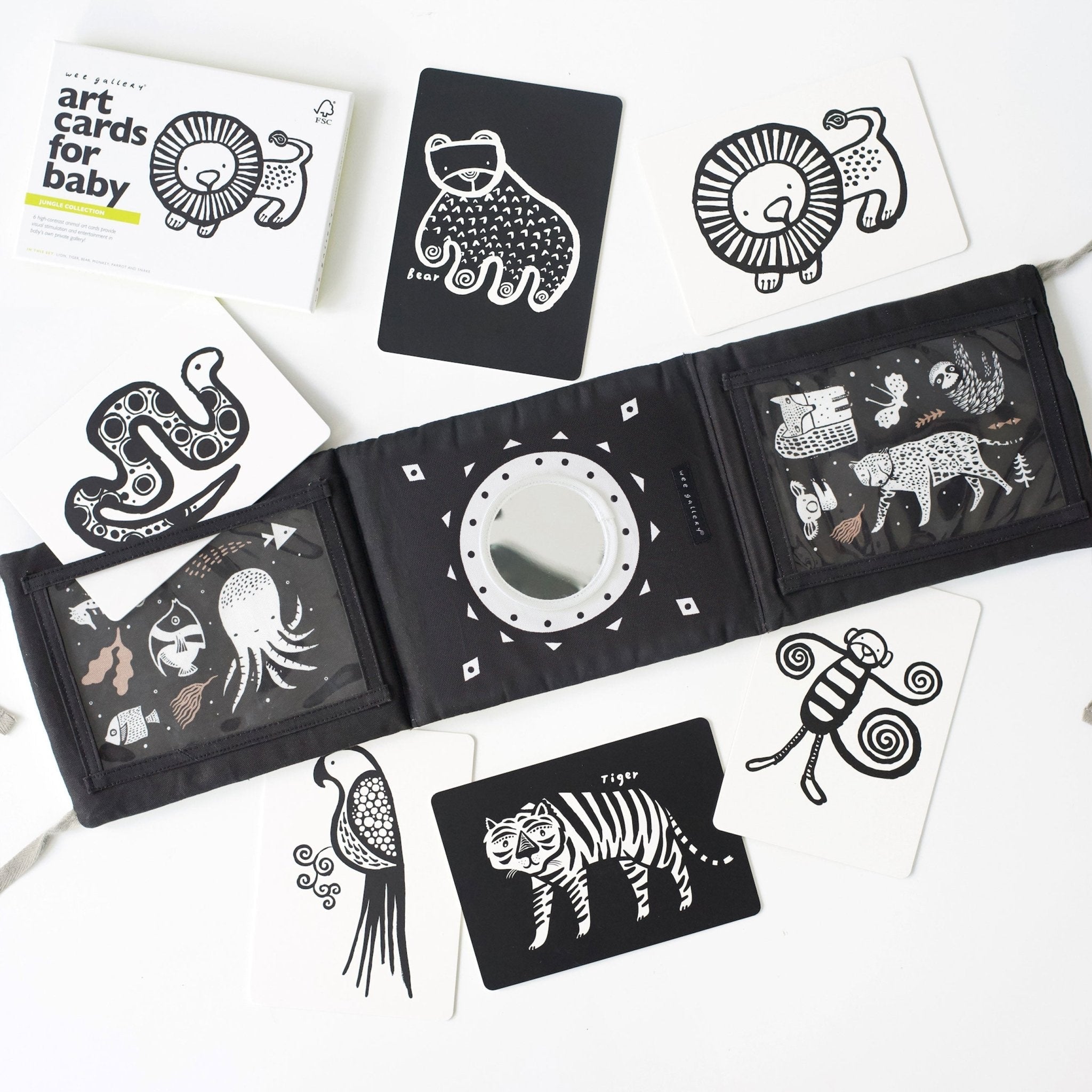 Baby Tummy Time Gallery with Mirror Bundle Gift Sets La Vie Bien Baby Tummy Time Gallery with Mirror Bundle