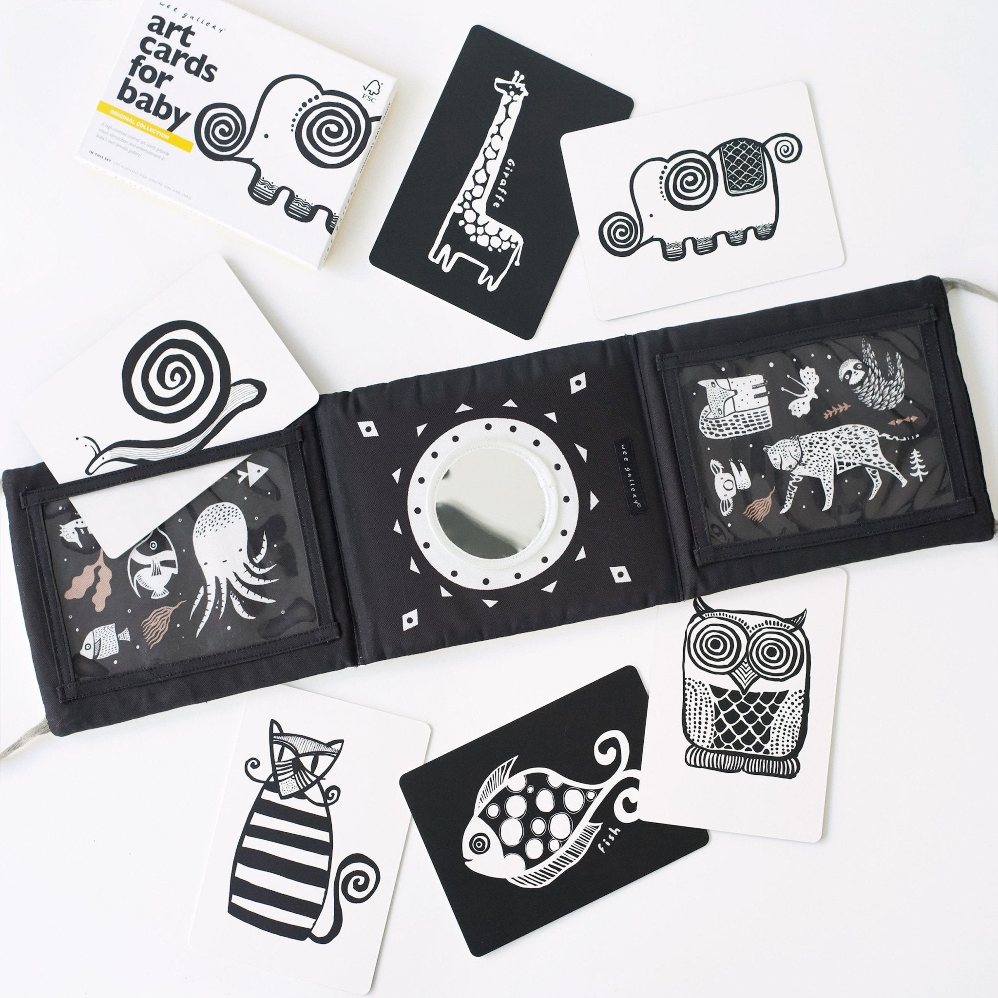 Baby Tummy Time Gallery with Mirror Bundle Gift Sets La Vie Bien Baby Tummy Time Gallery with Mirror Bundle