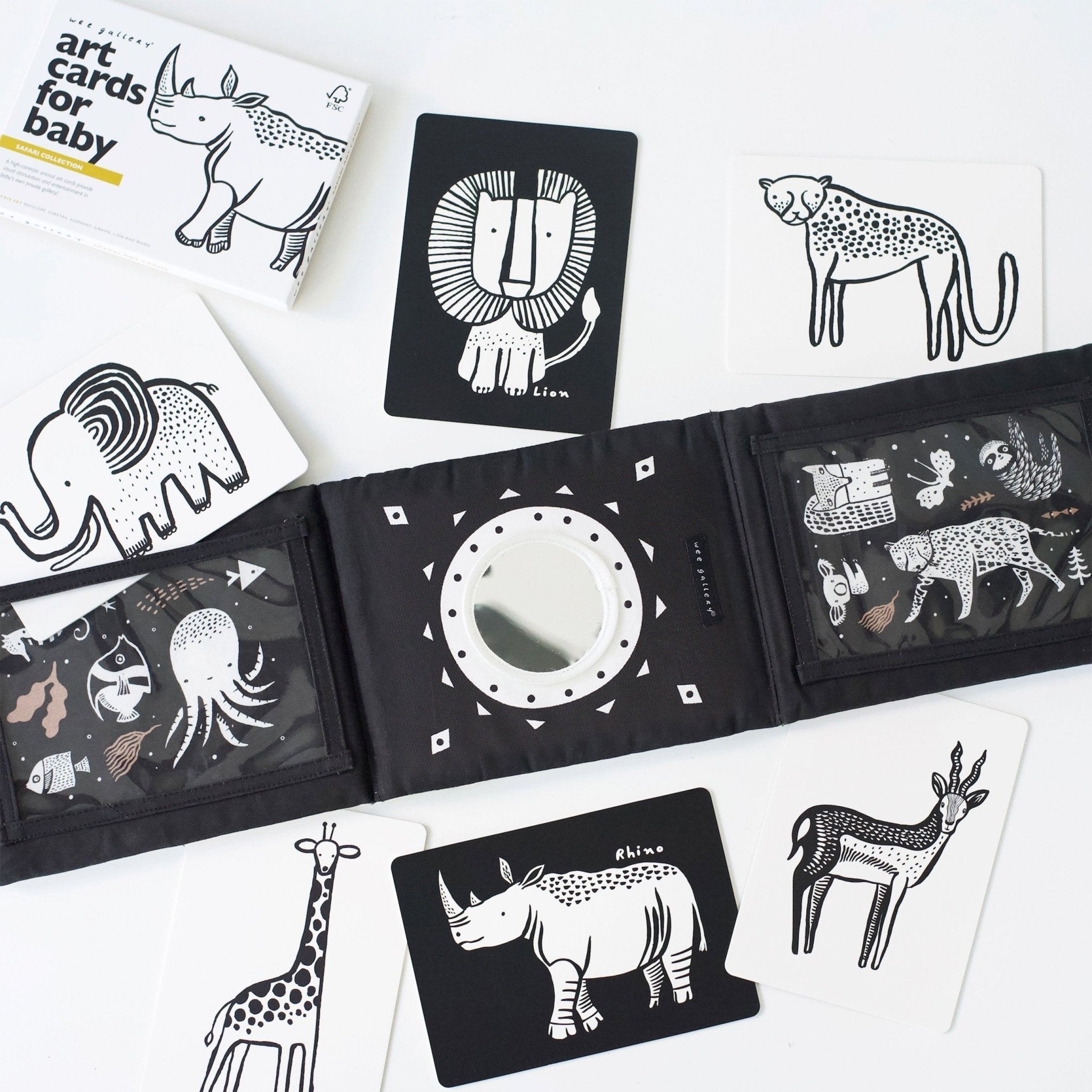 Baby Tummy Time Gallery with Mirror Bundle Gift Sets La Vie Bien Baby Tummy Time Gallery with Mirror Bundle