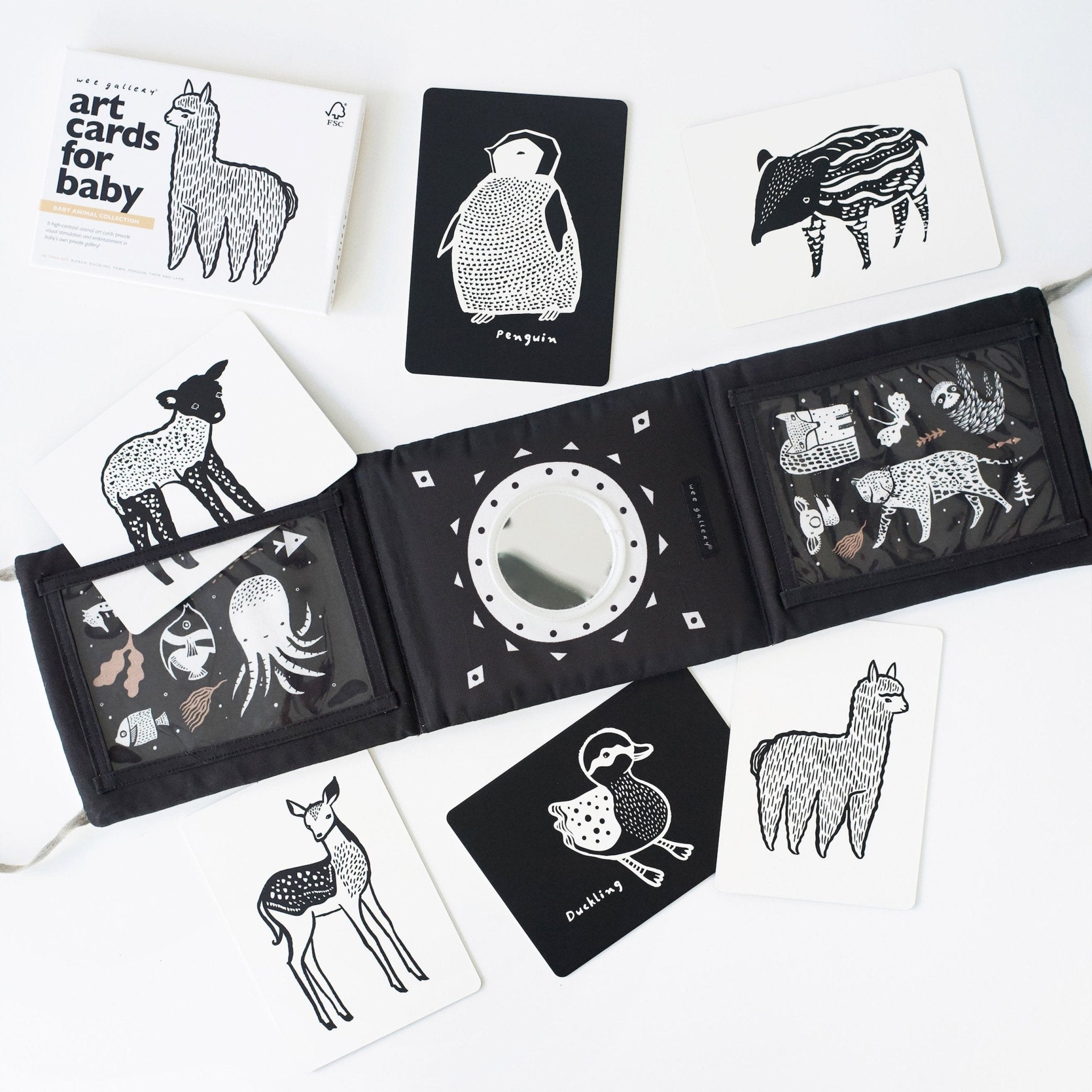 Baby Tummy Time Gallery with Mirror Bundle Gift Sets La Vie Bien Baby Tummy Time Gallery with Mirror Bundle