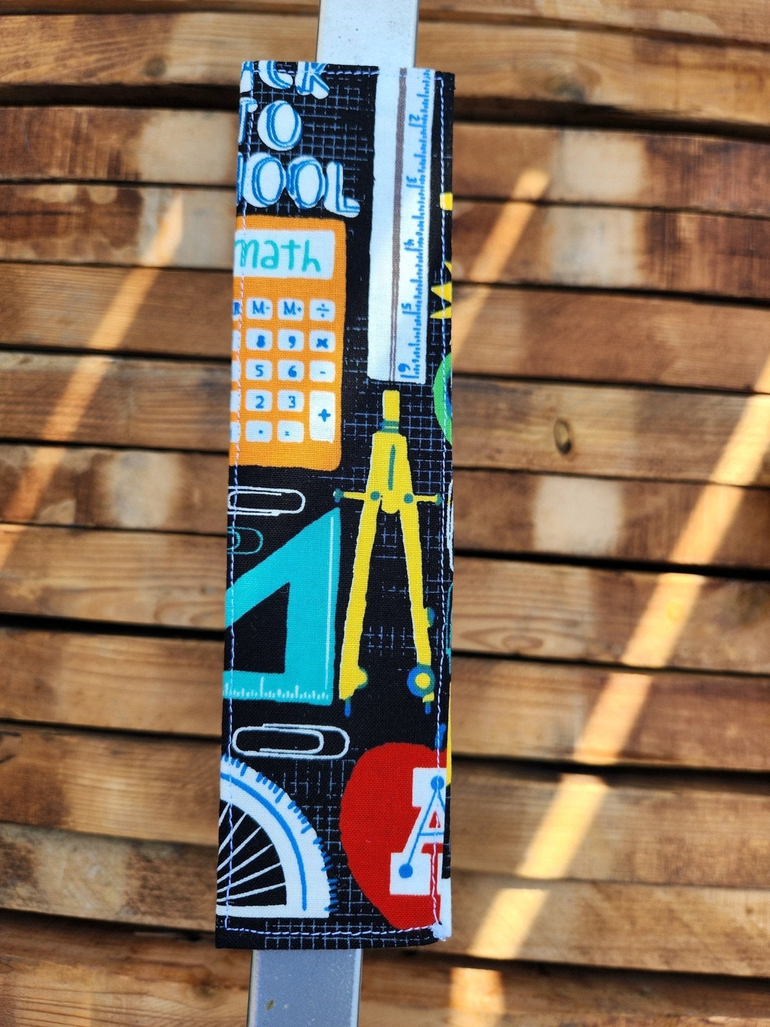 Back To School Fabric Bookmark by Hoosier Handkerchief Company