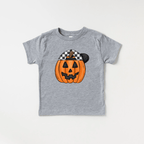 Backwards Hat Pumpkin toddler and youth tee shirt, Halloween collection by Benny and Ray Apparel
