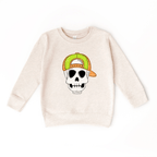 Backwards Hat Skull toddler and youth Sweatshirt by Benny and Ray Apparel