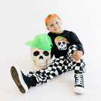 Backwards Hat Skull toddler and youth Sweatshirt by Benny and Ray Apparel