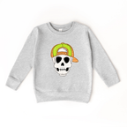 Backwards Hat Skull toddler and youth Sweatshirt by Benny and Ray Apparel