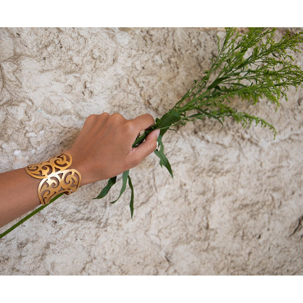 Bactrian Ornament Cuff JEWELRY La Vie Bien Bactrian Ornament Cuff