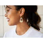 Bactrian Ornament Small Hook Earrings JEWELRY La Vie Bien Bactrian Ornament Small Hook Earrings