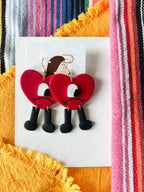 Bad Bunny Heart Earrings La Vie Bien Bad Bunny Heart
