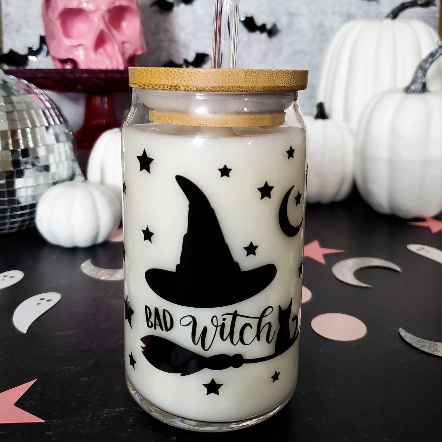 Bad Witch Iced Coffee Cup Drinkware La Vie Bien Bad Witch Iced Coffee Cup