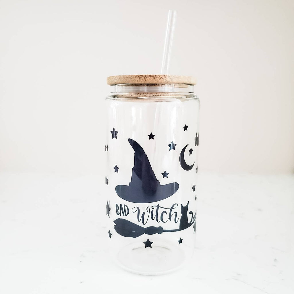 Bad Witch Iced Coffee Cup Drinkware La Vie Bien Bad Witch Iced Coffee Cup