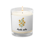 bądź sobą Polish unscented Glass jar soy wax candle by La Vie Bien