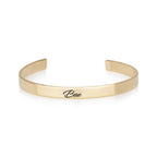 Bae Engraved Cuff Bracelet La Vie Bien Bae Engraved Cuff Bracelet