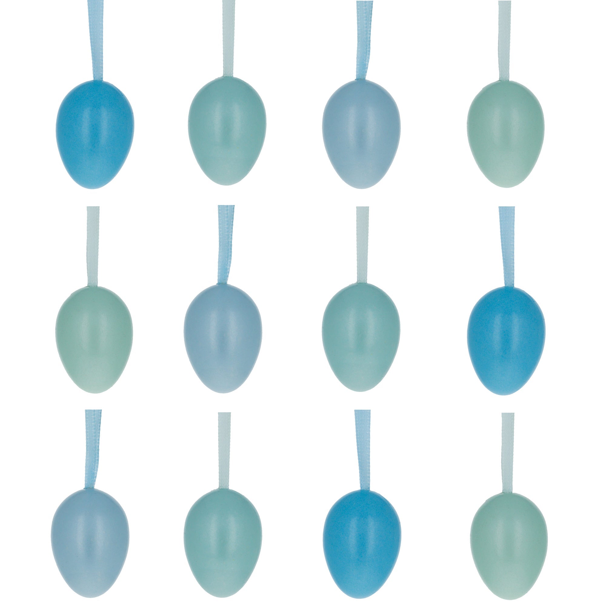 Bag of 12 Miniature Pastel Blue Plastic Easter Egg Ornaments 1.5 Inches Easter Eggs > Ornaments La Vie Bien Bag of 12 Miniature Pastel Blue Plastic Easter Egg Ornaments 1.5 Inches