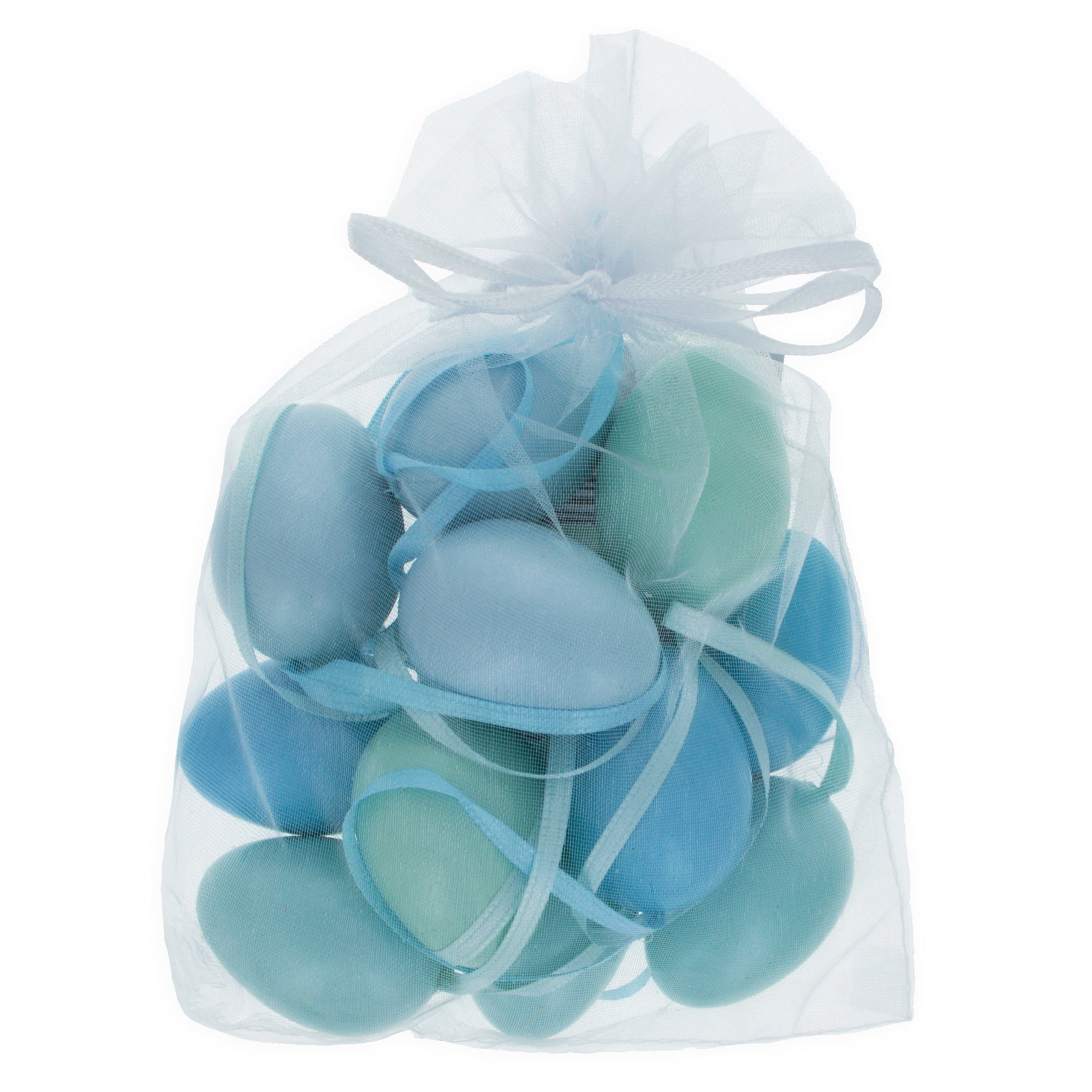 Bag of 12 Miniature Pastel Blue Plastic Easter Egg Ornaments 1.5 Inches Easter Eggs > Ornaments La Vie Bien Bag of 12 Miniature Pastel Blue Plastic Easter Egg Ornaments 1.5 Inches