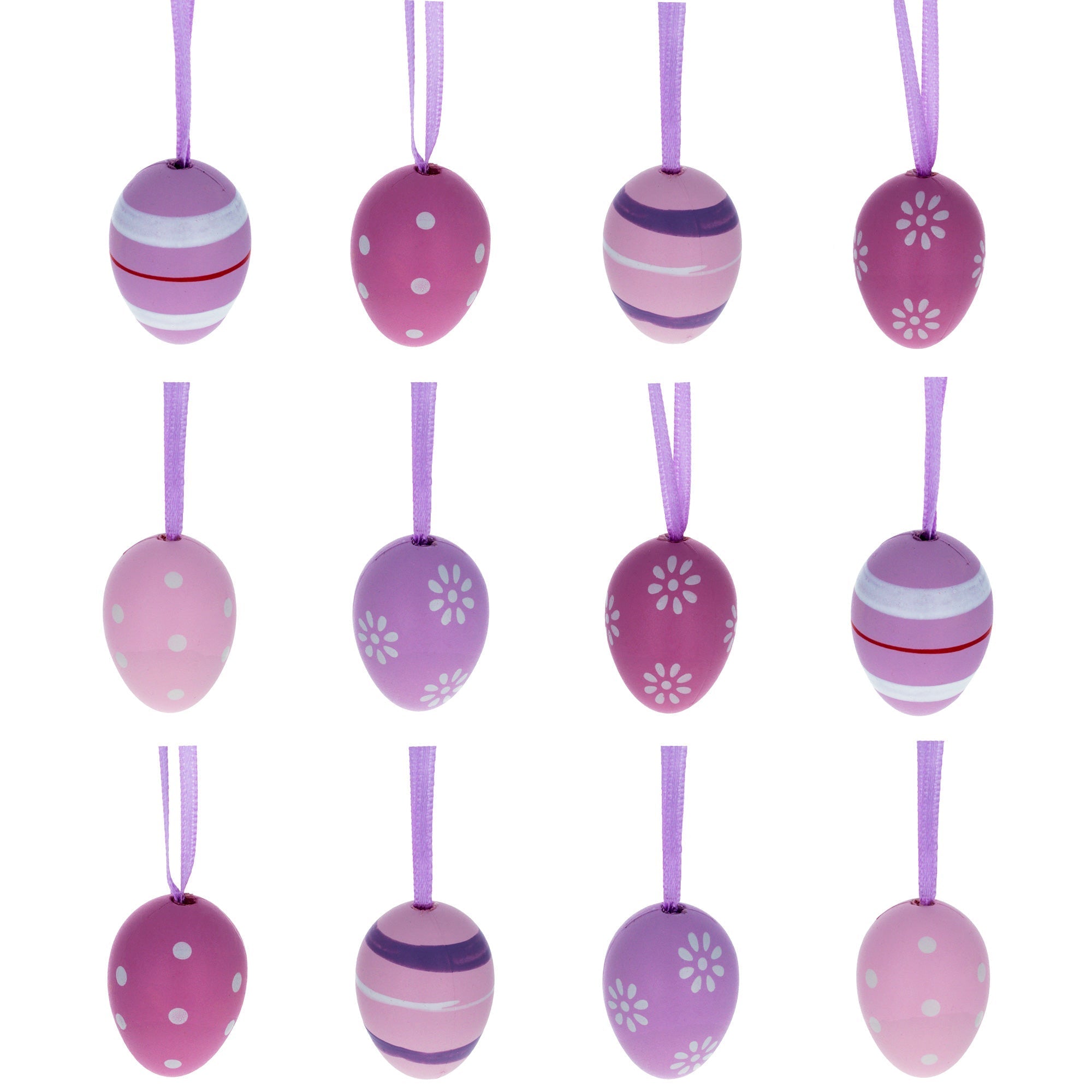Bag of 12 Miniature Pastel Purple Plastic Easter Egg Ornaments 1.5 Inches Easter Eggs > Ornaments La Vie Bien Bag of 12 Miniature Pastel Purple Plastic Easter Egg Ornaments 1.5 Inches