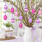 Bag of 12 Miniature Pastel Purple Plastic Easter Egg Ornaments 1.5 Inches Easter Eggs > Ornaments La Vie Bien Bag of 12 Miniature Pastel Purple Plastic Easter Egg Ornaments 1.5 Inches