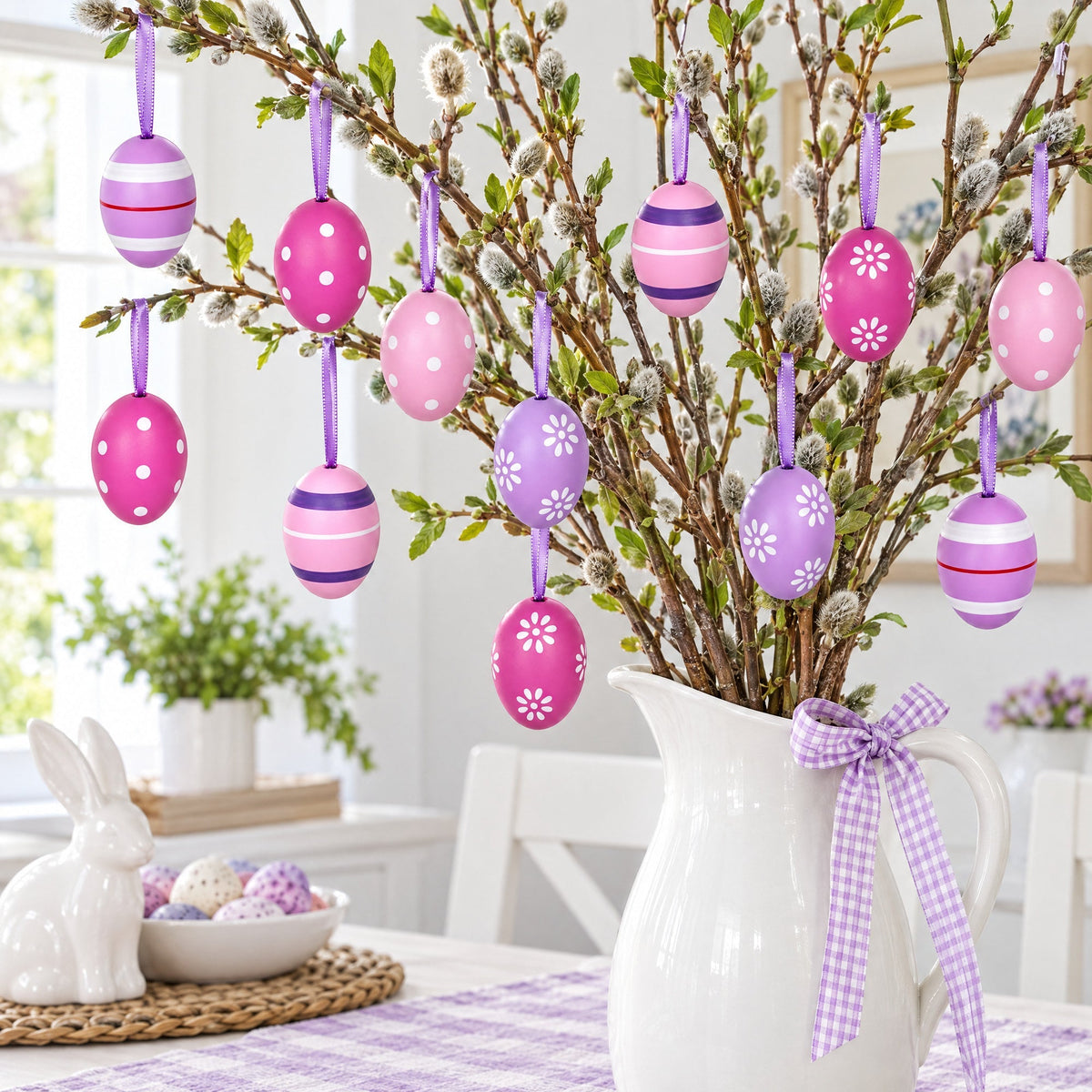 Bag of 12 Miniature Pastel Purple Plastic Easter Egg Ornaments 1.5 Inches Easter Eggs > Ornaments La Vie Bien Bag of 12 Miniature Pastel Purple Plastic Easter Egg Ornaments 1.5 Inches