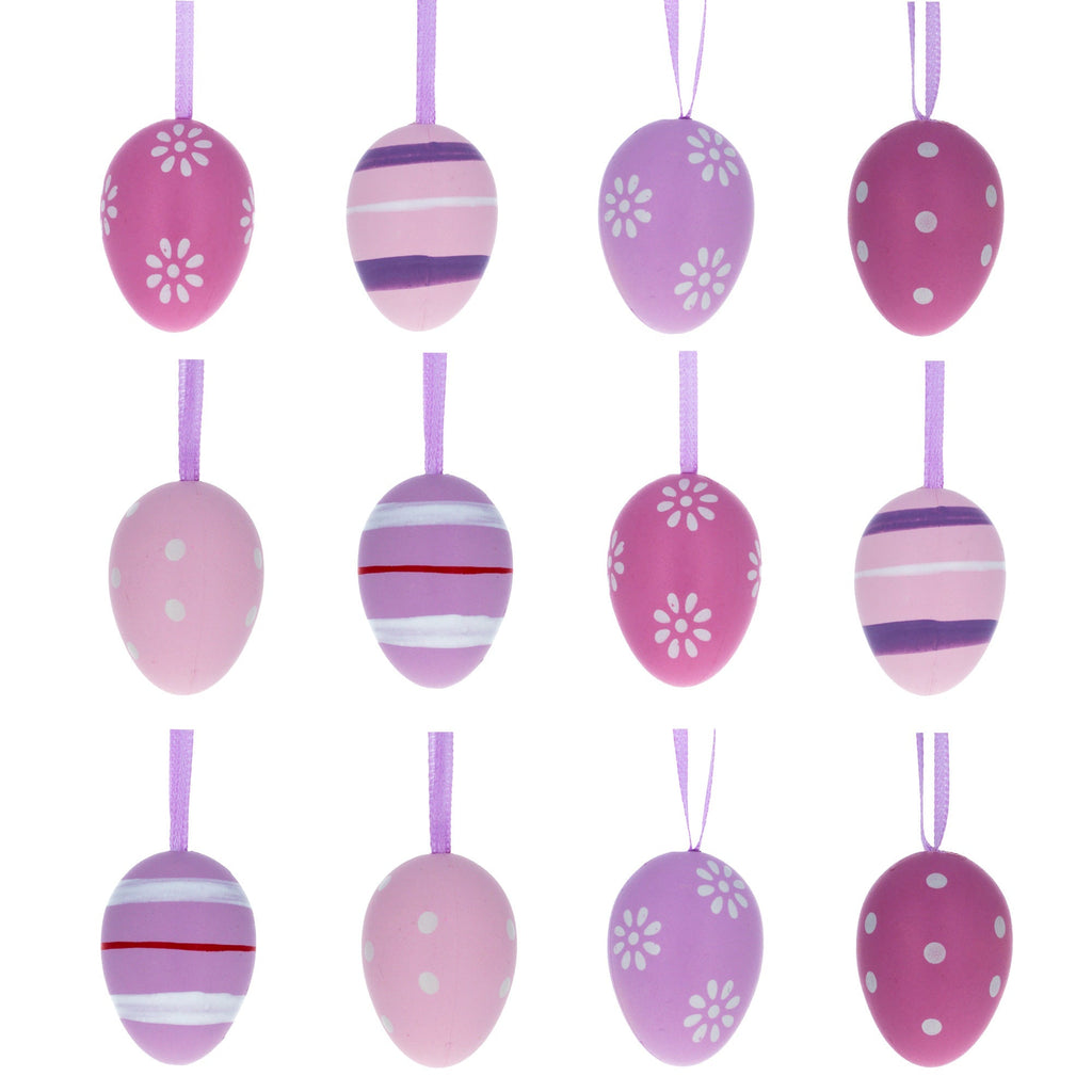 Bag of 12 Miniature Pastel Purple Plastic Easter Egg Ornaments 1.5 Inches Easter Eggs > Ornaments La Vie Bien Bag of 12 Miniature Pastel Purple Plastic Easter Egg Ornaments 1.5 Inches