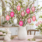 Bag of 12 Pastel Rose Plastic Easter Egg Ornaments 2.35 Inches Easter Eggs > Ornaments La Vie Bien Bag of 12 Pastel Rose Plastic Easter Egg Ornaments 2.35 Inches