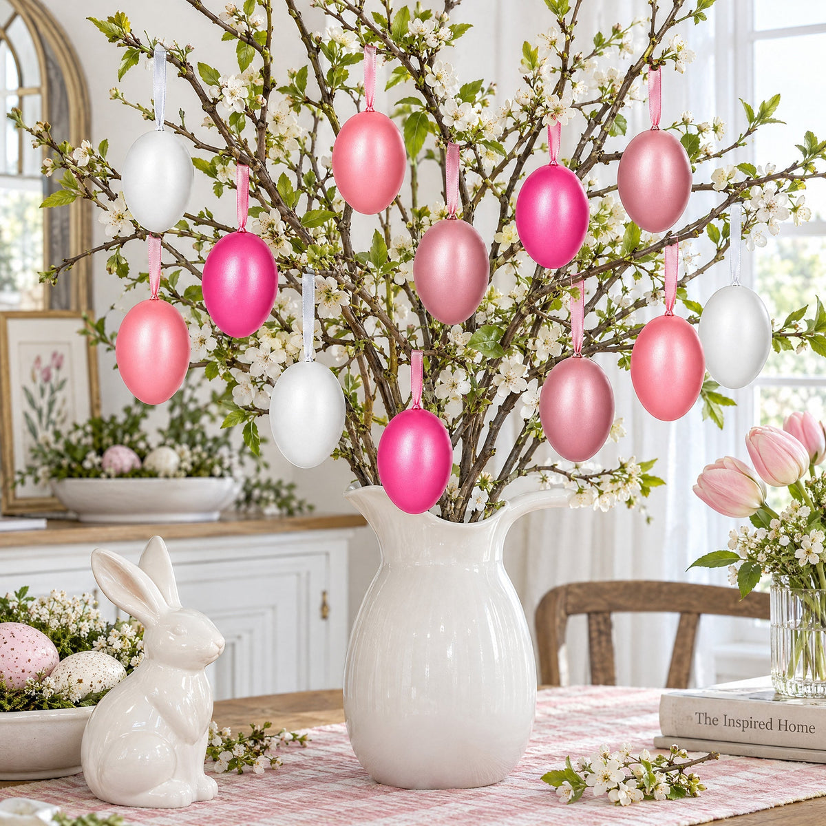 Bag of 12 Pastel Rose Plastic Easter Egg Ornaments 2.35 Inches Easter Eggs > Ornaments La Vie Bien Bag of 12 Pastel Rose Plastic Easter Egg Ornaments 2.35 Inches