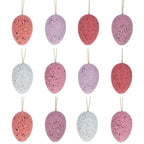 Bag of 12 Pink and White Speckled Plastic Easter Egg Ornaments 2.35 Inches Easter Eggs > Ornaments La Vie Bien Bag of 12 Pink and White Speckled Plastic Easter Egg Ornaments 2.35 Inches